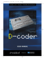 D-Coder Manual - TC Electronic
