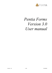 Pentia Forms Version 3.0 User manual