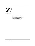 Z8932102ZEM User`s Manual