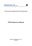 PACS Observer`s Manual