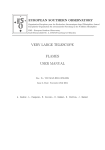 VERY LARGE TELESCOPE FLAMES USER MANUAL