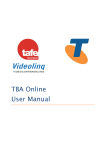 TBA Online User Manual