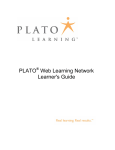 PLATO Web Learning Network Learner`s Guide