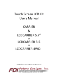 MA00013 touch screen LCD kit users manual R3p2