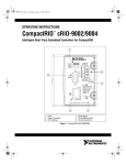 CompactRIO cRIO-9002/9004 Operating Instructions