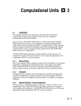 ADSP-2100 Family User`s Manual, Computation Units