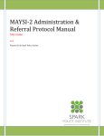 MAYSI‐2 Administration & Referral Protocol Manual