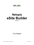 eSite Builder 2.1 User Manual