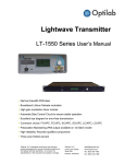 Optilab LT-1550 User`s Manual