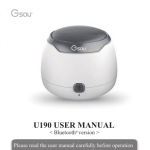 GSOU U190 Bluetooth speaker User Manual