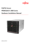 FUJITSU Server PRIMEQUEST 2000 Series Hardware Installation