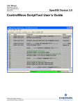ControlWave ScriptTool User`s Guide (D5134)