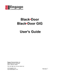 Black Door User`s Guide - Engage Communication, Inc.