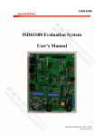 ISD61S00 Evaluation System User`s Manual