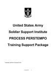 United States Army Soldier Support Institute PROCESS