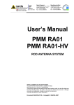 User`s Manual PMM RA01 PMM RA01-HV