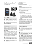 Ion Genesis® Pump Controller