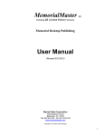 MemorialMaster User Manual