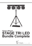 Owner`s Manual • STAGE TRI LED Bundle Complete