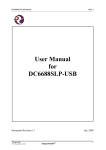 User Manual for DC6688SLP-USB