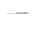 Cedar User Manual - Custom Instrumentation Services Corporation