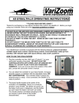 VZ-STEALTH-LX OPERATING INSTRUCTIONS
