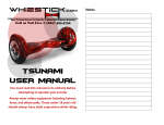 TSUNAMI USER MANUAL - Whiz Stick Balance Scooters