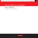Series 2400 SourceMeter User`s Manual