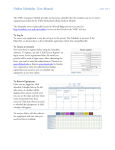Online Scheduler. User Manual