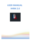 USER MANUAL iHRM 2.0