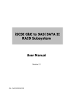 iSCSI GbE to SAS/SATA II RAID Subsystem