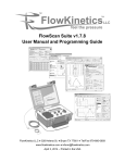 FlowScan Suite v1.7.8 User Manual and