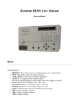 Barudan BESR User Manual