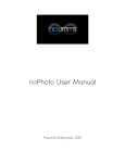 noPhoto User Manual