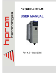 1756HP-HTB-M USER MANUAL