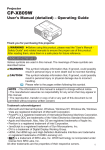 User`s Manual - Projector Central