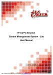 IP CCTV Solution Central Management System – Lite User Manual