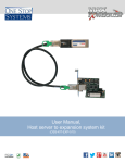 User Manual, Host server to expansion system kit