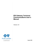 EDI Gateway Technical Communications User`s Manual