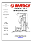 MARCY PLATINUM MP-3500 HOME GYM