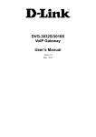 DVG-3032S/3016S VoIP Gateway User`s Manual - D-Link