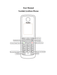 Yealink Cordless Phone User Manual
