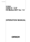 D-V4 CX-Motion-NCF Ver. 1.9 Operation Manual