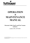 OPERATION MAINTENANCE MANUAL