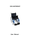 User Manual OSD Lightweight Wheelchair