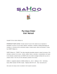 Purchase Order User Manual