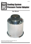 Cooling System Pressure Tester Adapter
