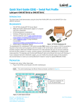 Quick Start Guide (QSG) – Serial Port Profile