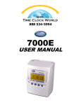 USER MANUAL - Time Clock World