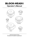 BLOCK-HEAD® Operator`s Manual - Professional Instruments